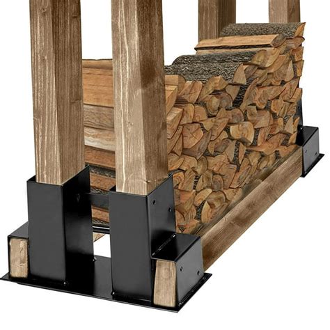 metal log rack brackets|firewood log storage rack bracket.